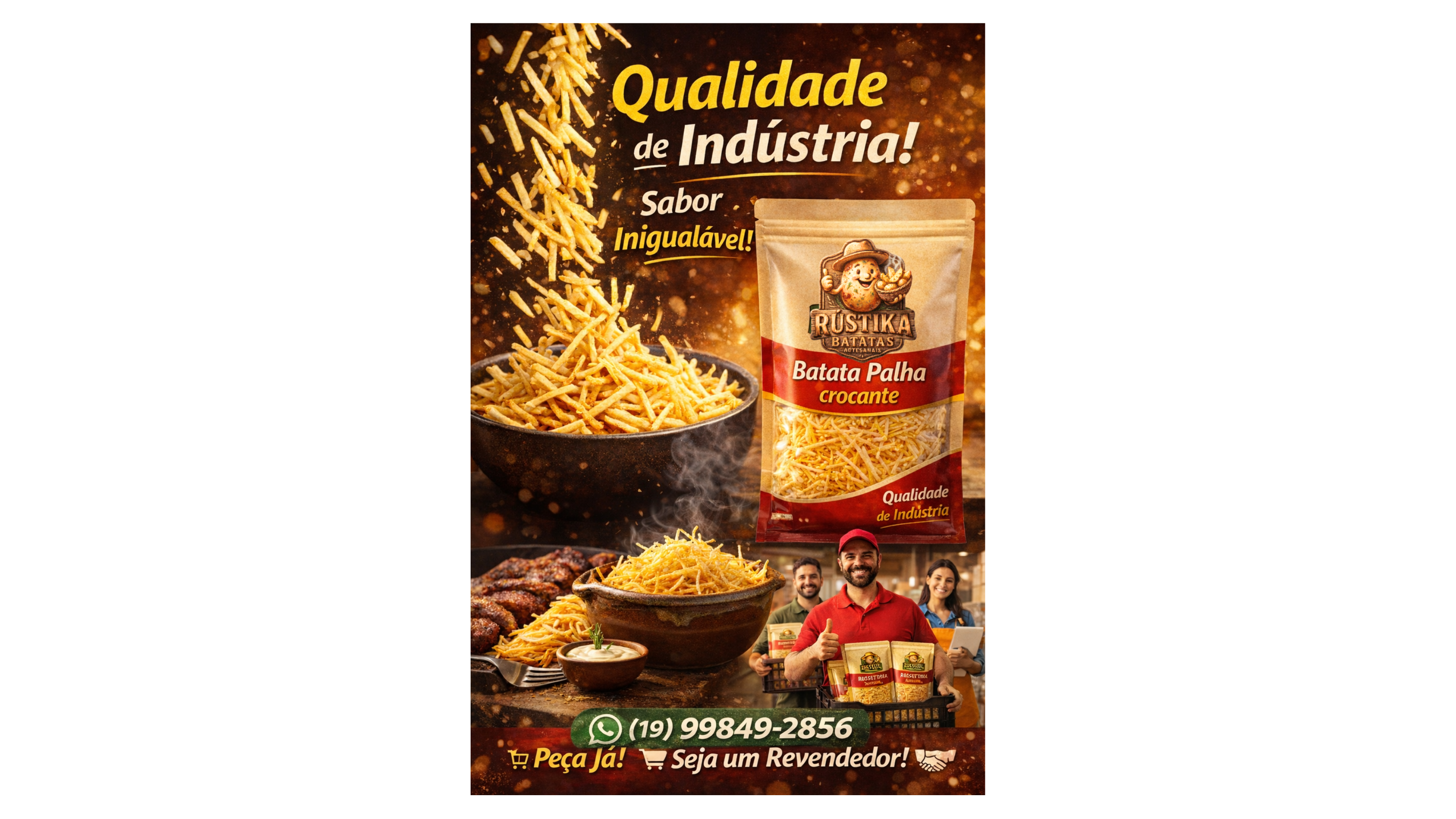 Qualidade de Indústria - Rustika Batatas